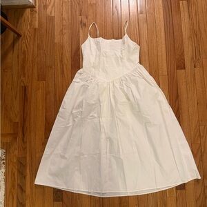 Venroy White Midi Dress